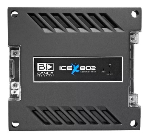 Modulo Amplificador Banda Ice X 802 Cinza 800 Wrms 2 Ohm 1 Canal