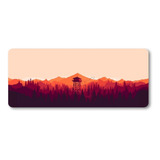 Mousepad Xxl 80x30cm Cod.165 Arte Digital Paisaje Naranja