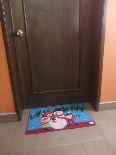 Tapete Navideño Económico Para Entrada, Habitación O Baño