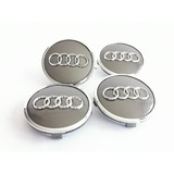 4 Tapas Para Rin Audi A1 - A8 Q1, Q3 61mm Gray