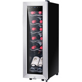 Mini Refrigerador De Vino 12b Color Negro Marca Kalamera