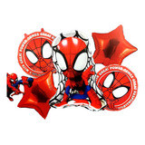 Bouquet Globos Spiderman Rojo Avengers Héroes Niño