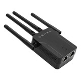 Repetidor Inalámbrico Negro De Doble Banda Wifi Extensión De