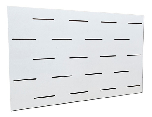 Panel Ranurado Qatari 1.30x90 - Nuevo Modelo - Únicos Blanco