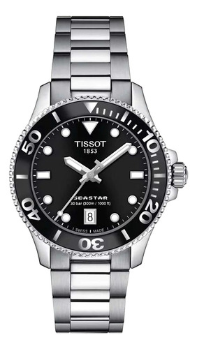 Reloj Tissot T1202101105100 Seastar 36mm Unisex Agen Oficial