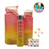 Set 3 Botellas Motivacional Camping Niños Entrenamiento Gym