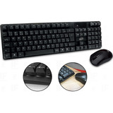 Combo De Teclado E Mouse Wireless 1200dpi Newlink Advanced Cor De Teclado Preto Idioma Português Brasil