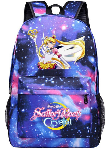 Mochila Escolar Con Dibujos De Sailor Moon, Bolso Para Portátil De 15 Pulgadas