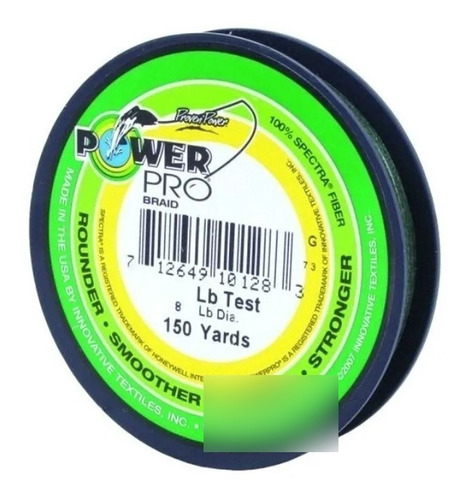 Hilo Power Pro De Pesca Linea Microfilamento Color Negro