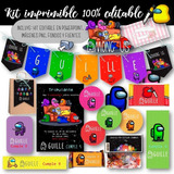 Kit Imprimible Among Us Videojuego Gamer Impostor D06