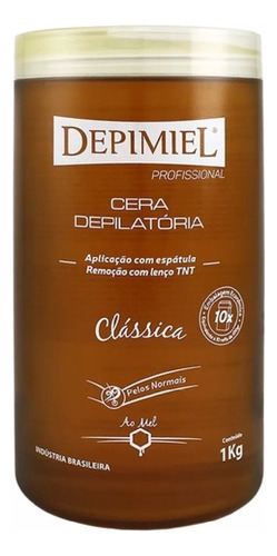 Cera Depilatória Clássica 01 Kg Depimiel Para Espátula