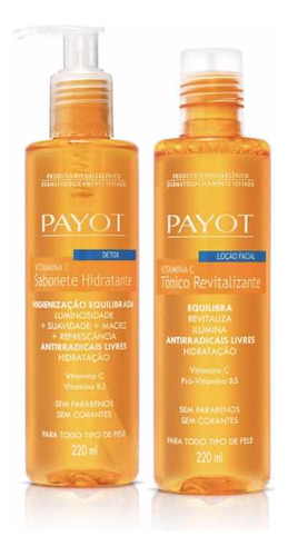 Sabonete Hidratante + Tônico Revitalizante Payot Vitamina C 
