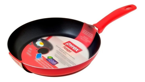 Sartén Pyrex Fuego Teflonado 24 Cm Rojo Oferta  