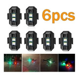 6pcs Usb Drone Luz Estroboscópica Mini Señal Intermitente