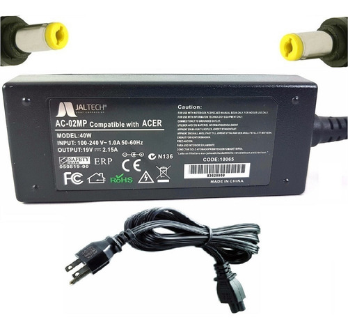 Cargador Compatible Acer V5 Aspire One 19v2.15a 40w 5.5x1.7m