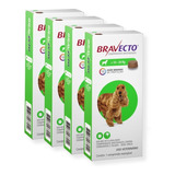 Bravecto Combo 4 Unid 500mg Comprimido Cães De 10 A 20kg