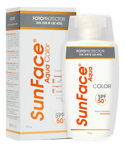 Protector Solar Sunface Aqua Color Spf50 Skindrug