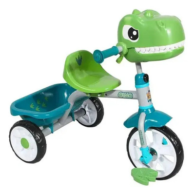 Triciclo Infantil Apache Dinosaurio 3d Con Luces Y Sonido Verde Lima | Envío gratis