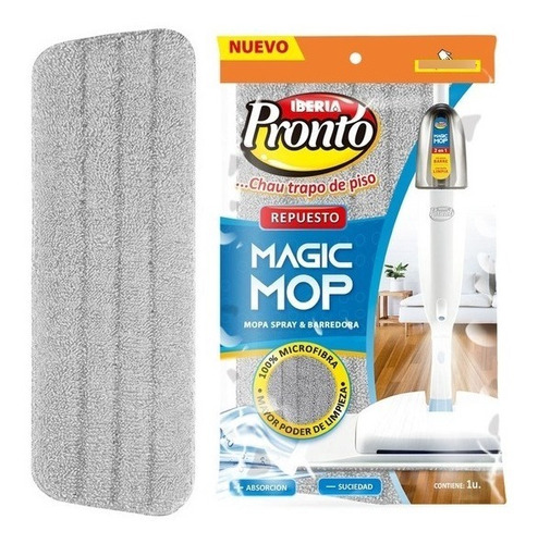 Repuesto Mopa Magic Mop Iberia Pronto Microfibra