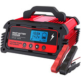 Cargador De Batería Automóvil Bmk, 12v/24v 5/10/20a C...