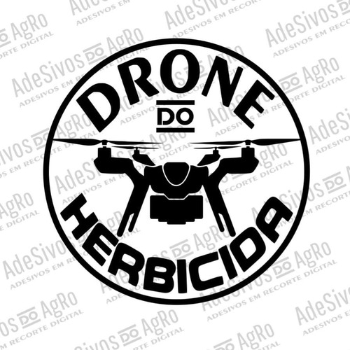 Adesivos Do Agro -  Drone Do Herbicida 26x26cm