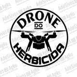 Adesivos Do Agro -  Drone Do Herbicida 21x21cm