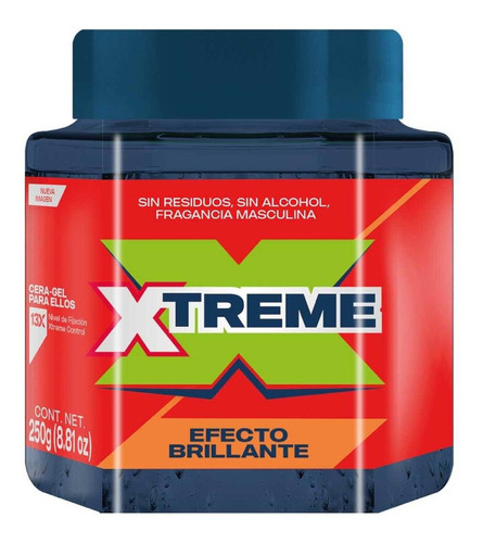 Cera Gel Para Peinar Xtreme Efecto Brillante 250g