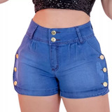 Kit 2 Shorts Jeans Feminino Isa Bermuda Feminina Jeans Lycra