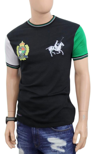 Playera Cuello Redondo Caballero Calidad Premium Polo