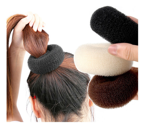 12 Donas Chongo Mágica Tamaño Chica Pelo/cabello Peinados 