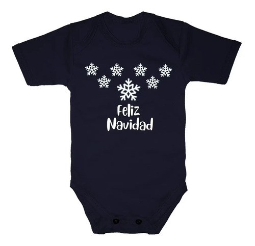 Disfraces Bebe Pañalero Feliz Navidad Copo De Nieve Algodon