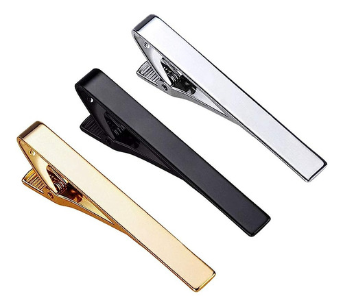 Todo Moda Accesorios Corbata Metal Con Clip De Resorte 3 Pcs