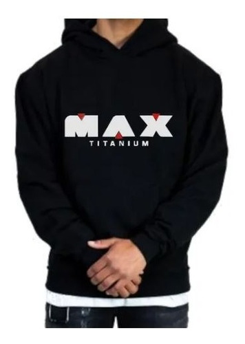 Moletom Max Titanium Blusa Canguru Academia Treino