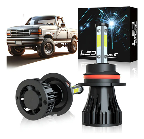 Focos Led 9007 Ford F-series 1992-2003 F-150 Luz Alta Y Baja
