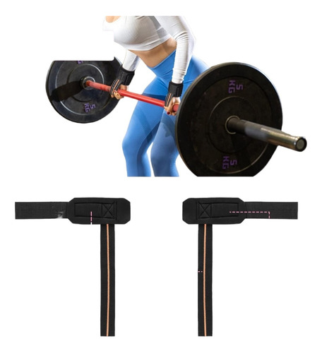 Par Correas Straps Levantamiento Pesas Gym Gimnasio