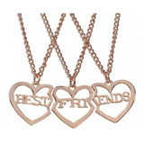 Collares Tres Argollas Mejores Amigos Bff Best Friends Hurt