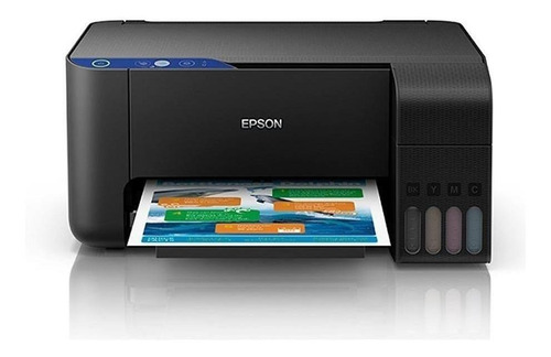 Impresora A Color Multifunción Epson Ecotank L3110 Negra 110v