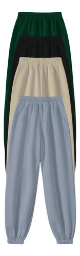 Pants Jogger Uso Casual Deportivo 4 Piezas Felpa