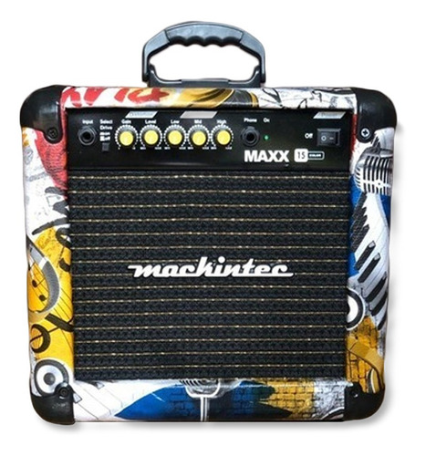 Cubo Para Guitarra Mackintec Max Music 15w Color 6  Rms