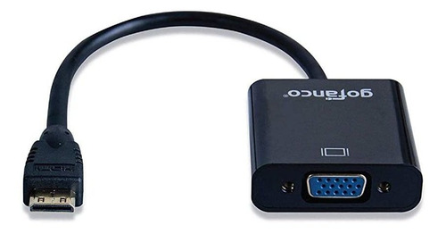 Gofanco Activo Mini Hdmi A Vga Converter (negro) Con Cable D