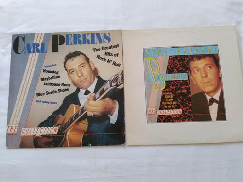 Lp Vinil Carl Perkins Gene Vincent 2 Discos Nac Ótimos