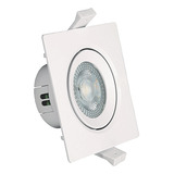 Spot Led Direcional Quadrado 9w Branco Frio 6500k Bivolt