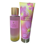 Victoria´s Secret Set Loción Y Crema Brigth Mariposa Apricot