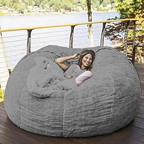 Funda Gigante De Peluche Para Silla Bean Bag, 5/6/7/8 Pies