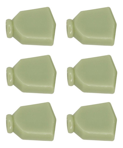 6 Piezas Guitarra Retro Tuning Pegs Botones Cap