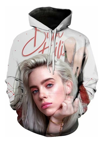 Estilo De Moda Billie Eilish Sudadera Con Capucha