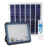 Reflector Solar Led 100w C/panel Y Control Remoto Exterior