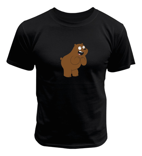 Playera Pardo Grizzly Osos Escandalosos We Bare Bears