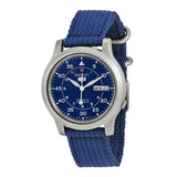 Reloj Seiko Para Hombre Snk807 Tono Azul Pulso De Lona