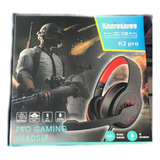 Auricular Vincha Gamer Konigsaigg K2 Pro Rojo.